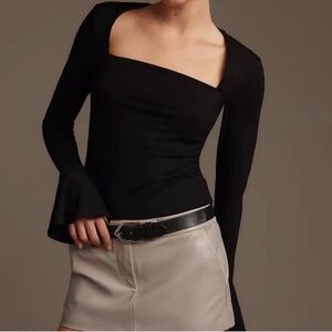 Reformation Lucca Bell Sleeve Top